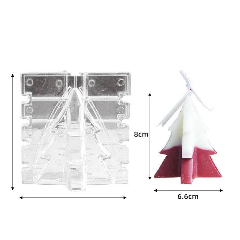 Christmas Tree Silicone Molds For DIY Christmas Creative Atmosphere Decoration Handmade Fragrant Candles - EX-STOCK Canada