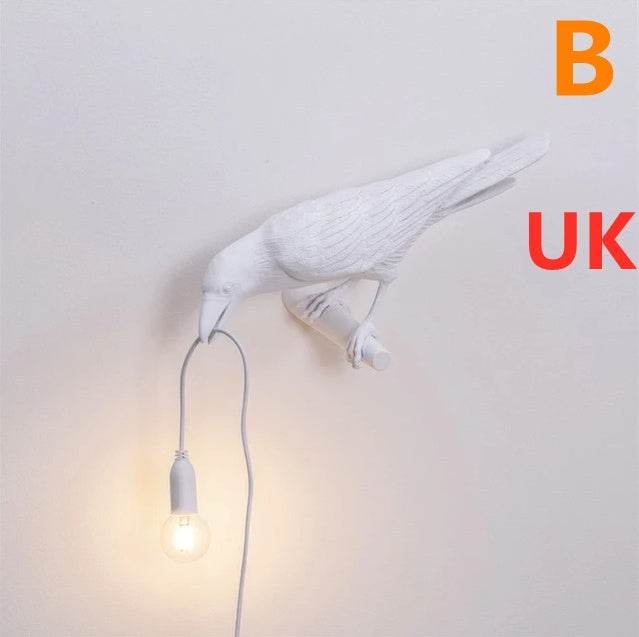 Creative Auspicious Bird Resin Wall Lamp Decoration - EX-STOCK Canada