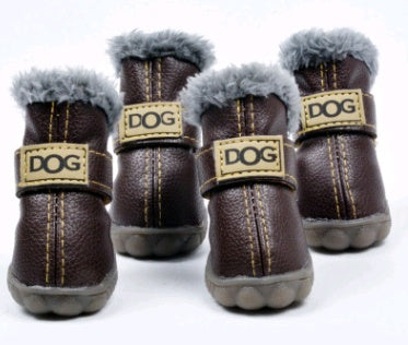 Dog Thick Snow Boots Keep Warm Teddy Autumn And Winter VIP Shoes EX-STOCK Canada