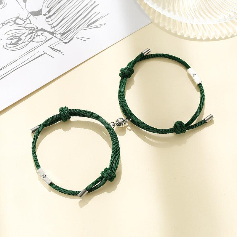 Alloy Sun And Moon Couple Bracelets A Pair - EX-STOCK Canada
