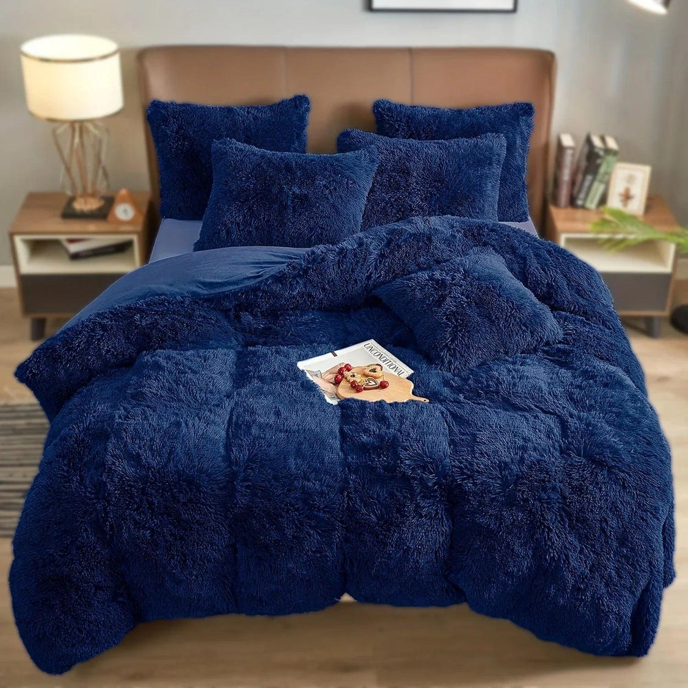 4PCs Plush Duvet Cover Set Luxury Ultra Soft Velvet Duvet EX-STOCK Canada