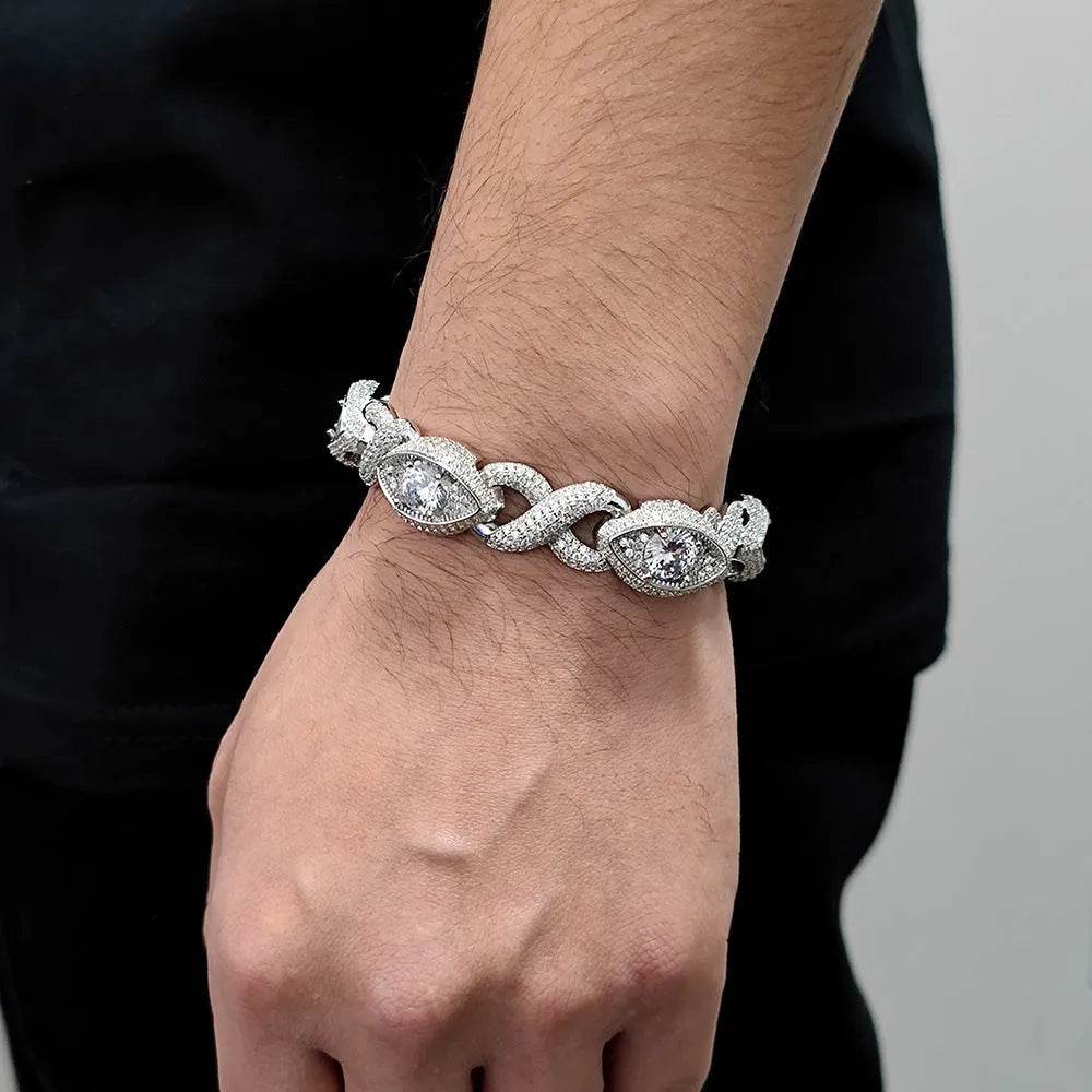 Men's Fashion Hip Hop Zircon Bracelet Cuban Link Chain - EX-STOCK Canada