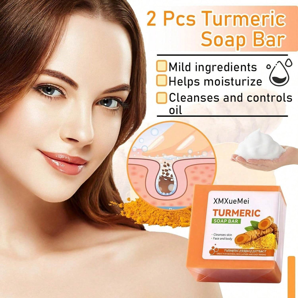 Body Face Brightening Turmeric Hyperpigmentation Bar Soap - EX-STOCK Canada