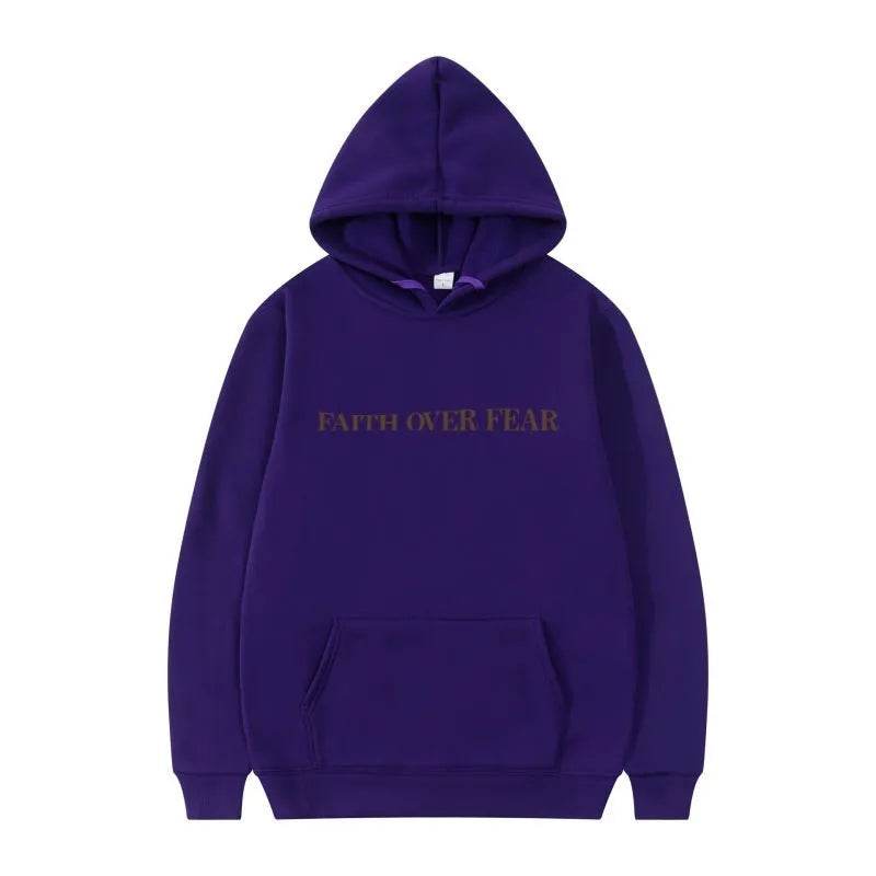New Hoodie Faith Fear Men's And Women's Printed Sweatshirt - EX-STOCK Canada
