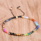 12 Constellation Lucky Stone 3MM Seven Chakra Bracelet - EX-STOCK Canada