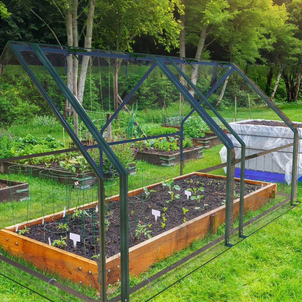 1Pc Portable Mini Greenhouse 70.86x33.46x37.4in With Roll-Up Zipper Doors Waterproof UV-Resistant PVC Cover Hot House For Indoor Outdoor Garden Patio Yard - EX-STOCK Canada