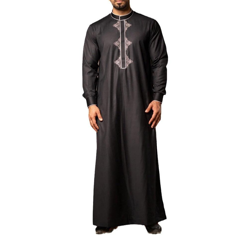 Muslim Long Sleeve Embroidered Ethnic Style Arabic Robe - EX-STOCK Canada