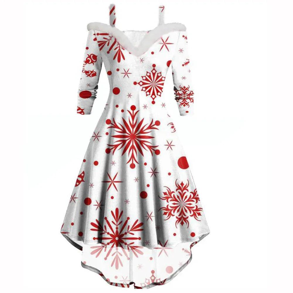 Women's Deep V Strapless Swing Dress EX-STOCK Canada