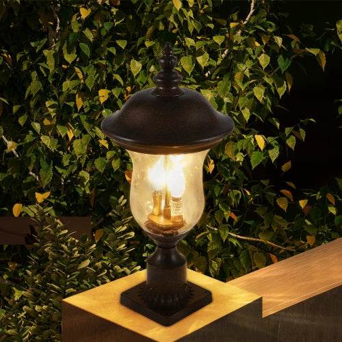 Vintage Outdoor Light Pole Lights, Waterproof Garden Patio Lights, Walkway & Driveway Lighting - One Piece No Bulb - EX-STOCK Canada