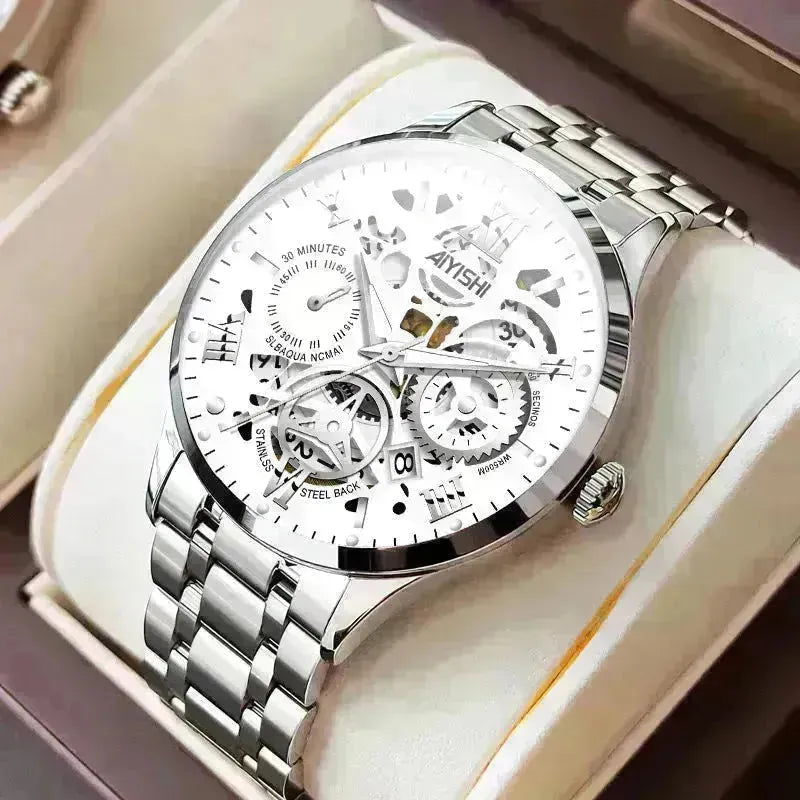 Automatique non mécanique pour hommes MONTRE MONDE INOXDUBLE EMAPPORTHER