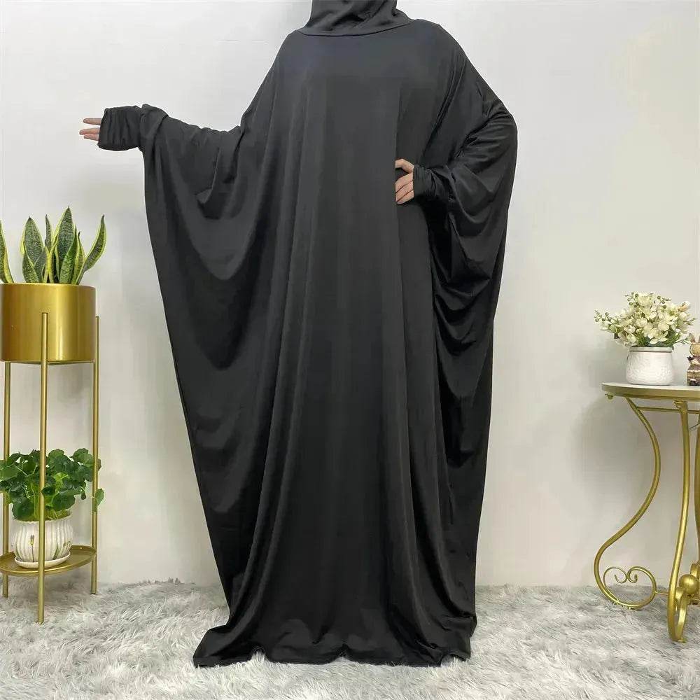 Batwing Sleeve Plain Abaya for ArabArab Women Eid Jalabiya for Women Islamic Wear for Women - EX-STOCK Canada