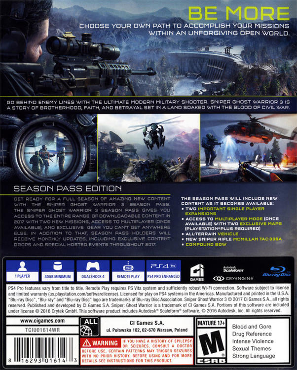 SNIPER GHOST WARRIOR 3