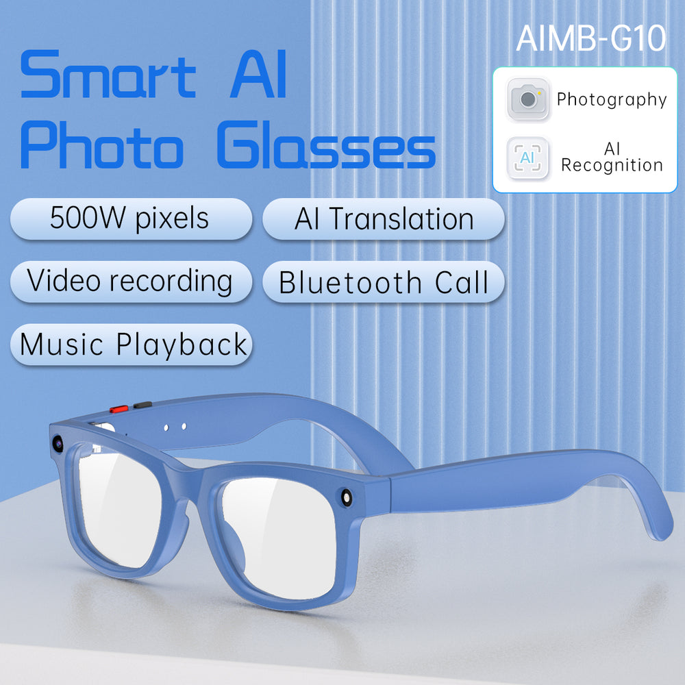 5MP Smart Camera Glasses with Bluetooth Music & Calls