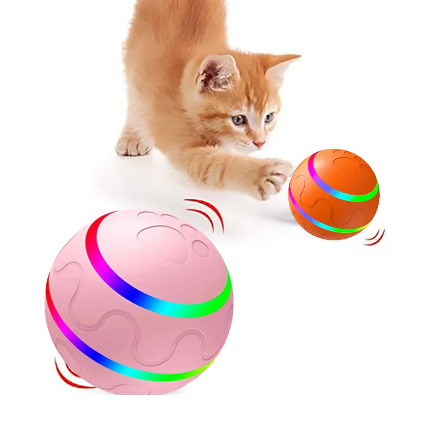 Pet New Cat Wicked Ball Toy Intelligent Ball USB Cat Toys Self Rotating Ball Automatic Rotation Ball EX-STOCK Canada