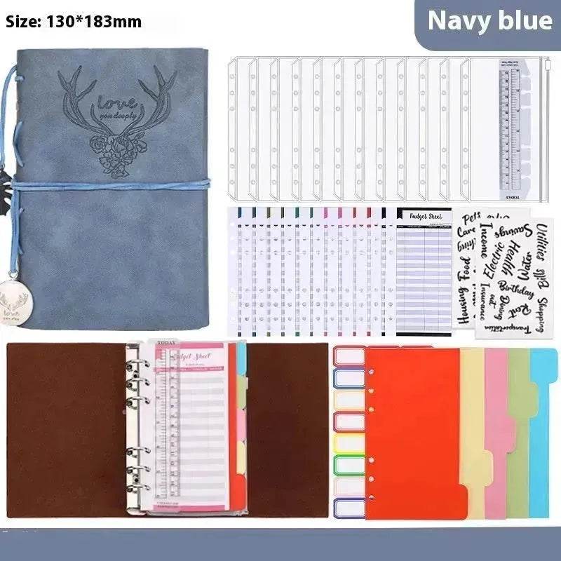 Notebook A6 Leather Loose-leaf Tally Book Note Pad Memo Note Book - EX-STOCK Canada