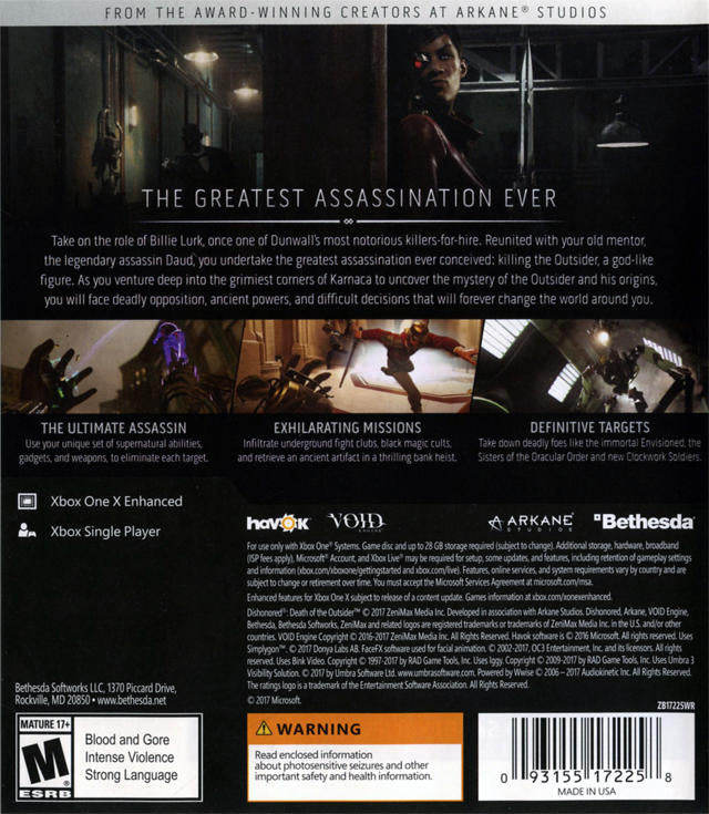 Dishonored: Death of the Outsider
