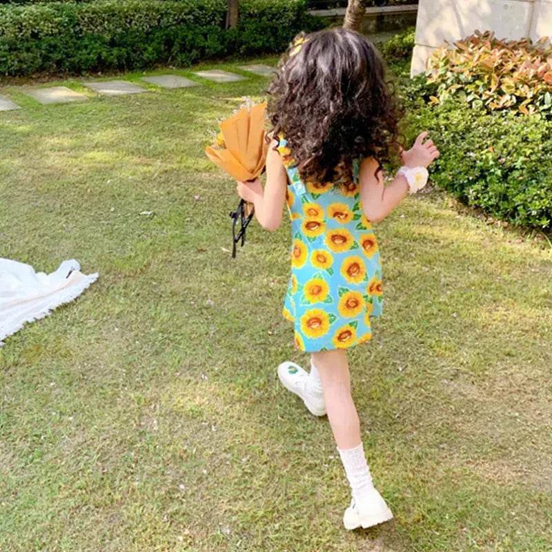 Casual Summer Floral cotton dress for baby girl - EX-STOCK Canada