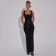 Sleeveless Square neck Suspender Sequined Long Party Dress - EX-STOCK Canada