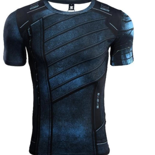 Men’s MMA Compression Rash Guard – Short Sleeve BJJ Grappling Training Shirt
