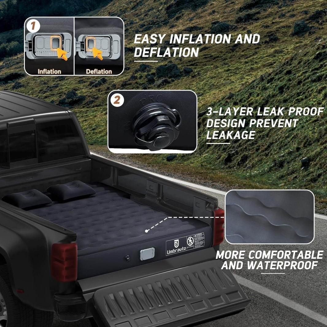 Inflatable Truck Bed Outdoor Camping Air Mattress 6.0-6.5ft - EX-STOCK Canada