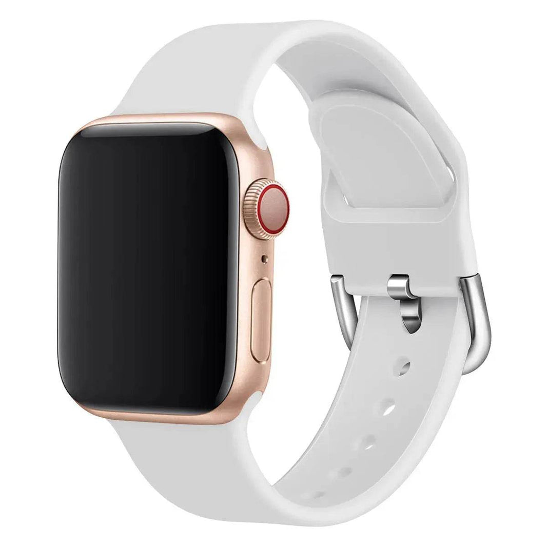 Watch strap solid color silicone watch buckle strap - EX-STOCK Canada