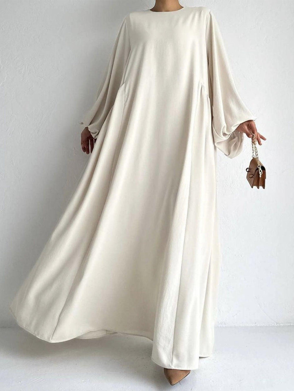 Middle East Muslim Women's Wear Plain Clothing Robe - EX-STOCK Canada