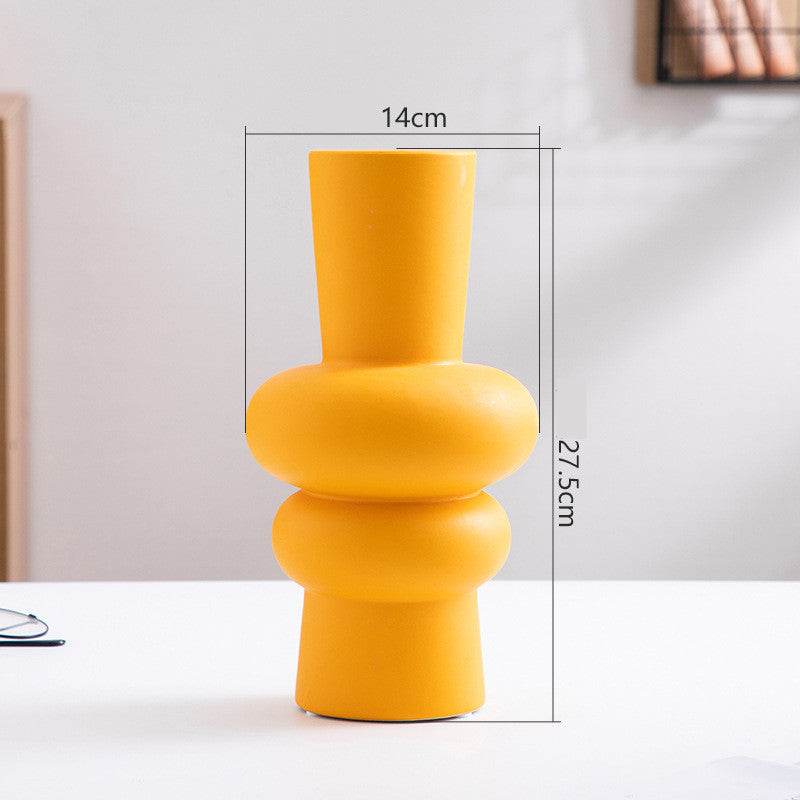 Ceramic Vase Flower Nordic Minimalist Living Room Decoration - EX-STOCK Canada