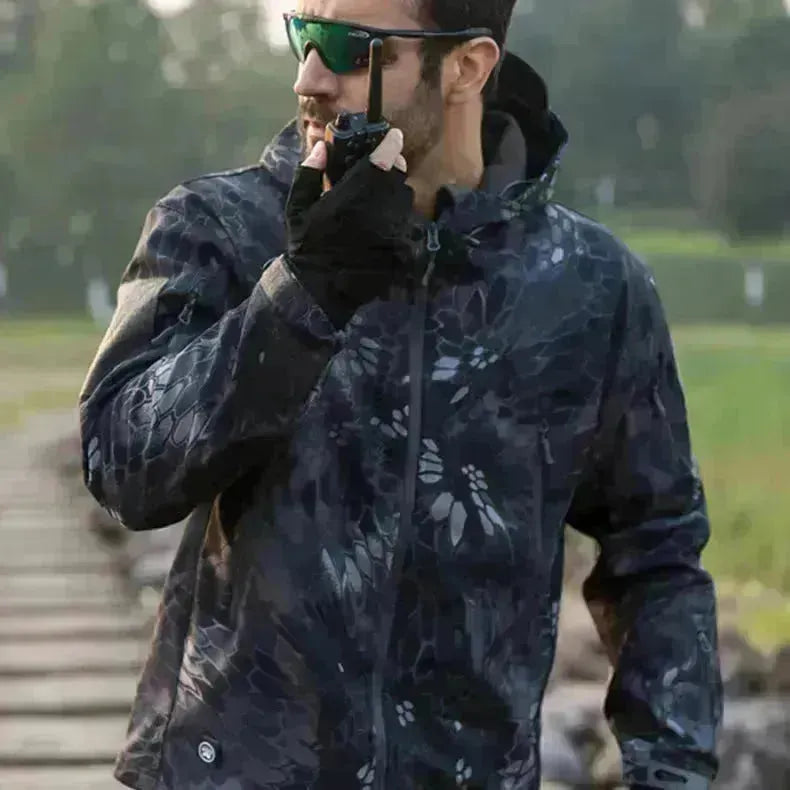 Veste à coquille molle et alpinal extérieur au vent de taille et chaude
