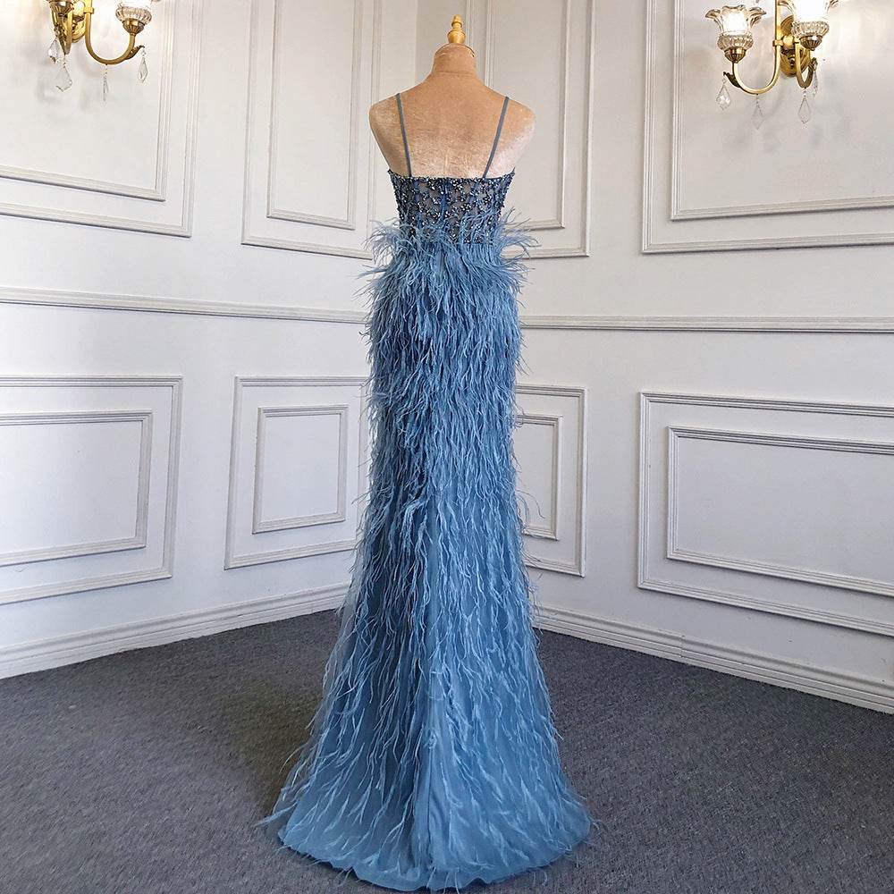 Suspender formal dress Tassel Slim-fit Party Banquet Engagement Dress - EX-STOCK Canada