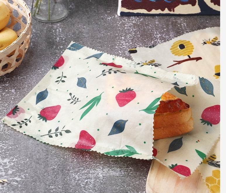 Grade Custom Size Pattern Reusable Eco friendly Food Beewax wrap - EX-STOCK Canada