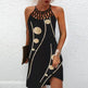 Fashion Print Dress Casual Halterneck Dresses For Women Summer Clothes - EX-STOCK Canada