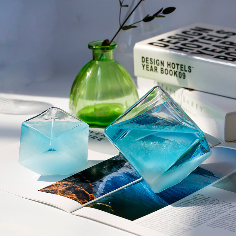 Desktop Tropfensturm Glasflasche Wettervorhersage Prognose Monitor Barometer für Wohnkultur WasserkubenEX-STOCK Canada
