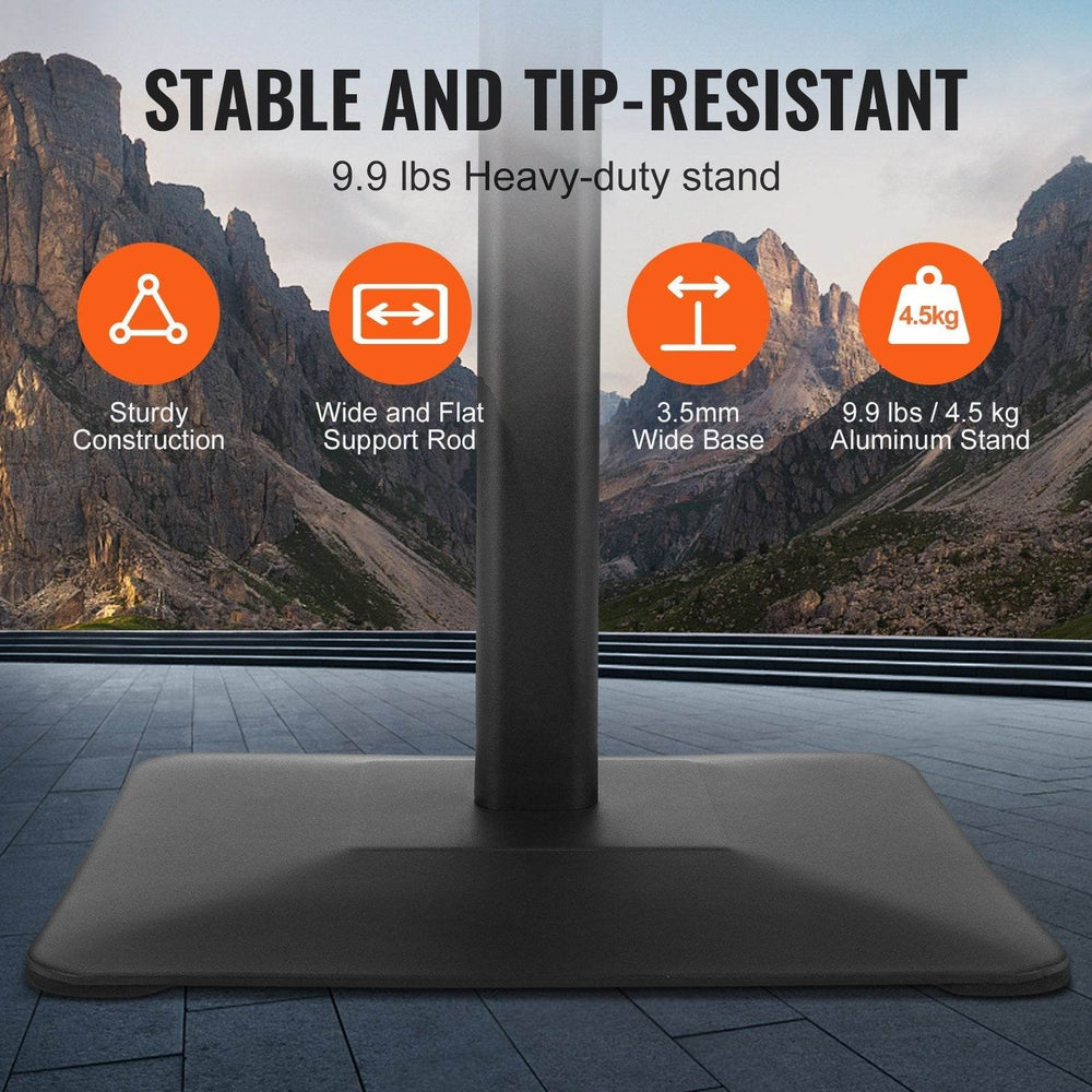 Pedestal Sign Holder, 11 X 17 Inch Vertical And Horizontal Adjustable Poster Stand, Heavy-Duty Floor Standing Sign Holder With Metal Base For Display, Advertisement, And Outdoor, Black - EX-STOCK Canada