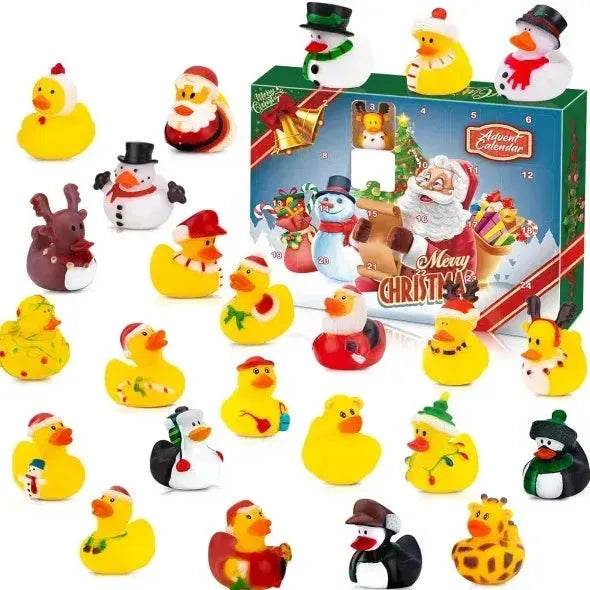 Advent Calendar 2024 - Rubber Ducks For Boys, Girls, Kids, And Toddlers - Rubber Ducky Bath Toy - Creative Christmas Gifts - Perfect For Decoration, Party Favors, Birthday - EX-STOCK Canada