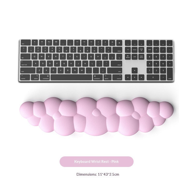 Cloud Wrist Rest Mouse Pad – Anti-Slip Ergonomic Support, 9 Colours