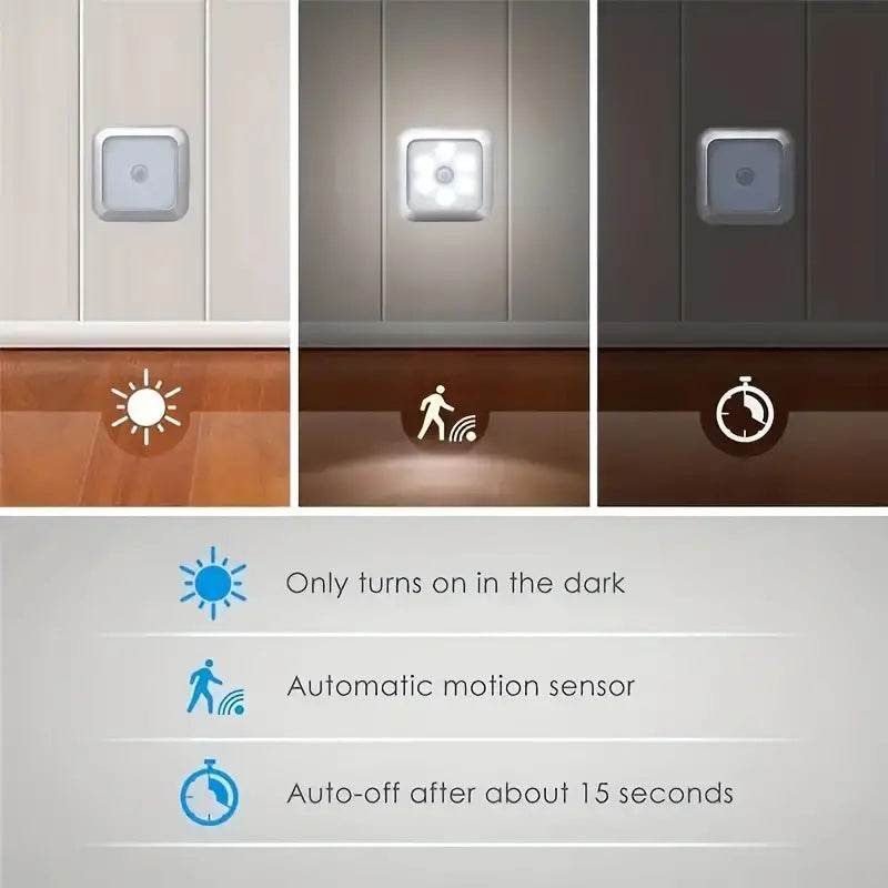 6 Pcs Induction Cabinet Night Light Motion Sensor - EX-STOCK Canada