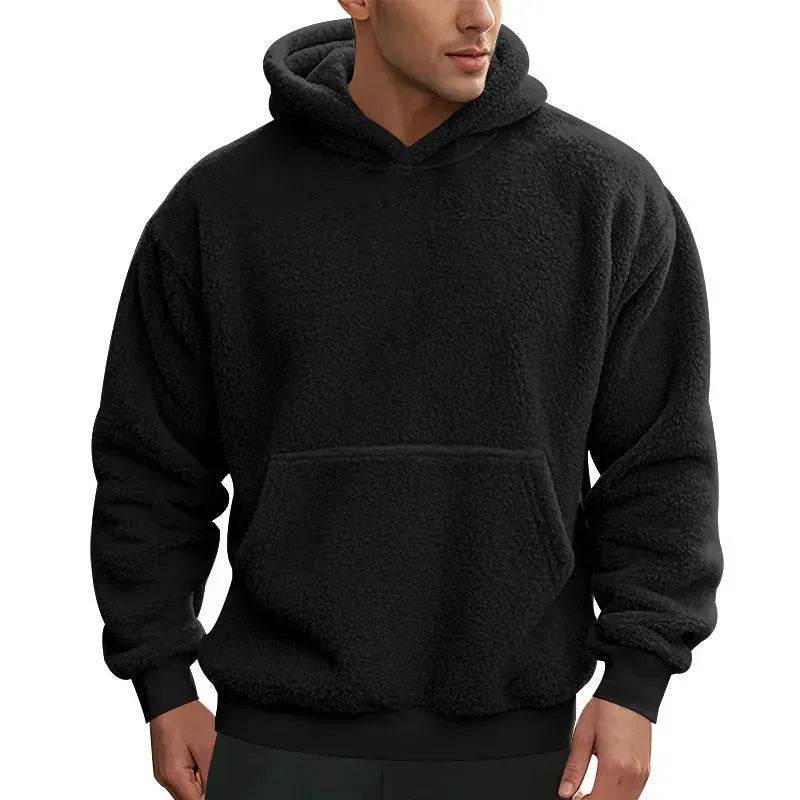 Fall Winter Fleece Plush thick Hoodie Pullover tops for men - EX-STOCK Canada