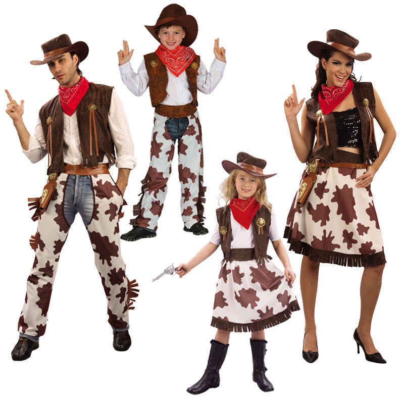 Boys And Girls Cowboy Costumes Christmas Children's Cowboy Costumes EX-STOCK