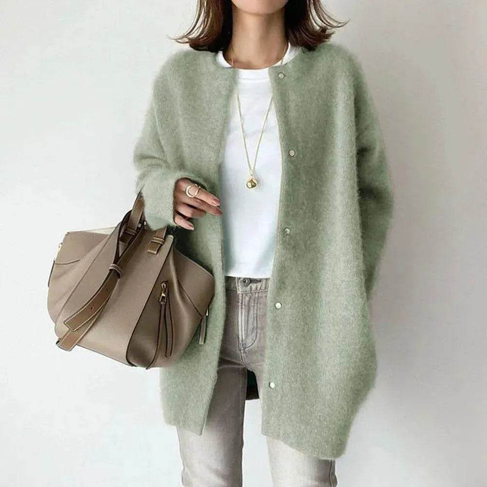Autumn Winter Cashmere Single Breasted Kimono Cardigan Jacket for women - EX-STOCK Canada