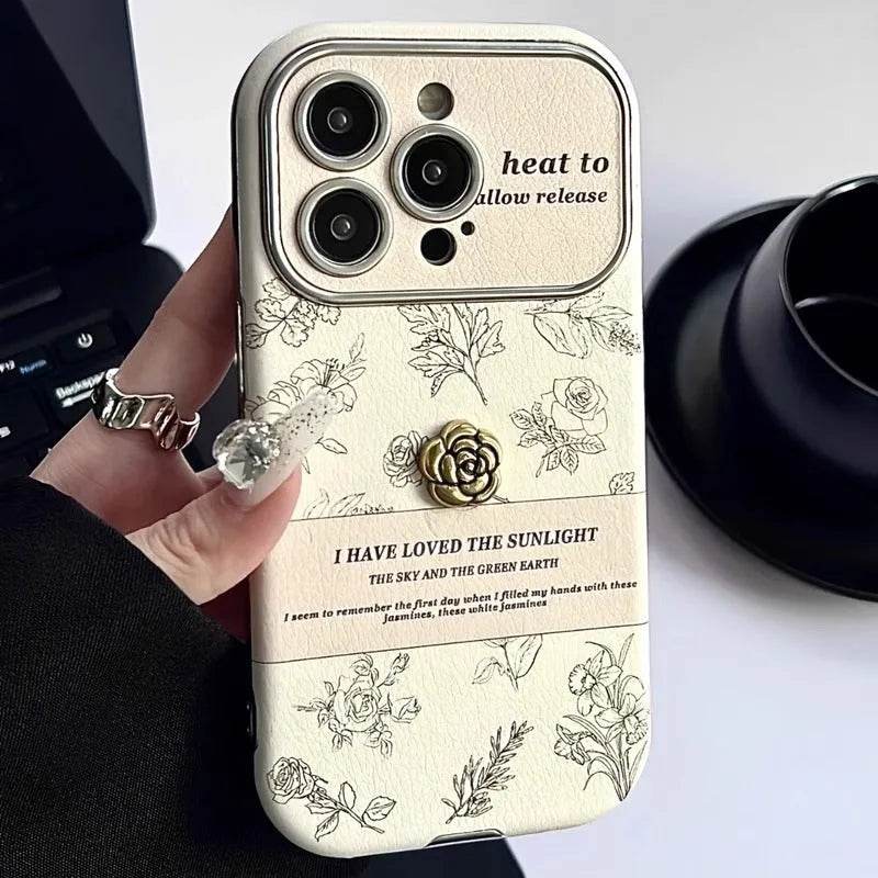 Women Feminine Floral Printed Silicone iphone case - EX-STOCK Canada