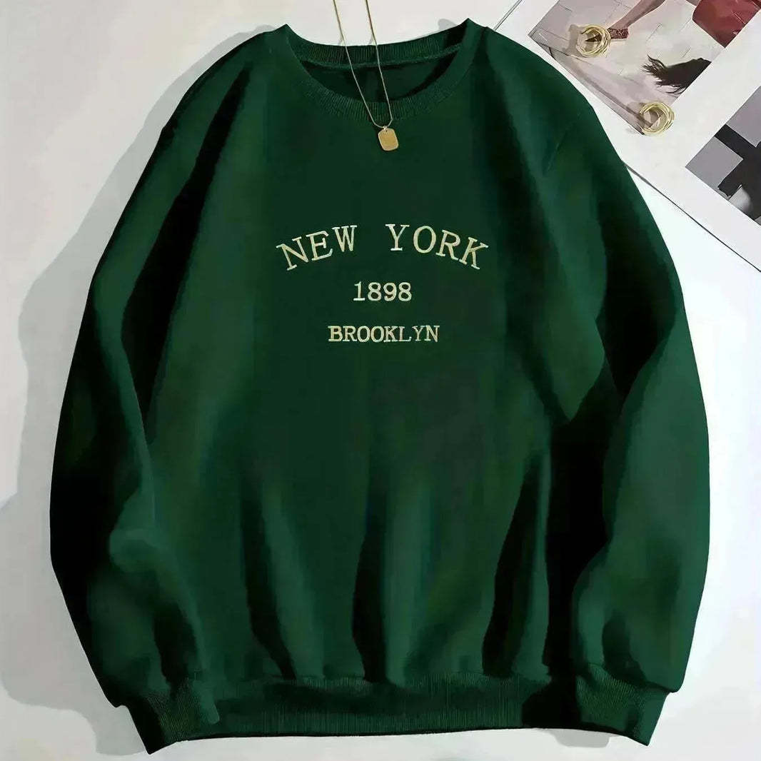 Sweat-shirt de cou de cou rond lâche décontracté lâche unisexe