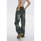 Low rise Distressed Oversized Street style Jean Pant women - EX-STOCK Canada