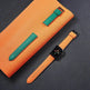 Suitable For Iwatch SE Strap Lychee Pattern Oil Wax Leather Strap New Silicone Leather Strap - EX-STOCK Canada