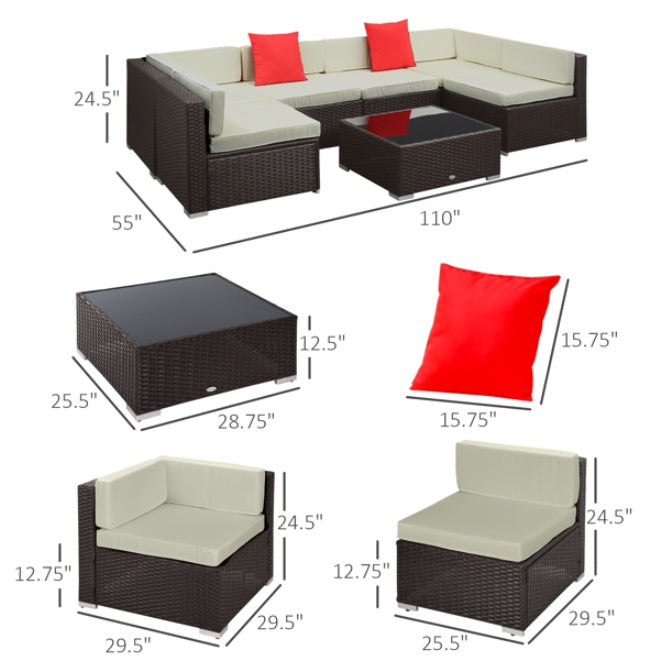 Pieces Patio Furniture Set EX-STOCK Canada