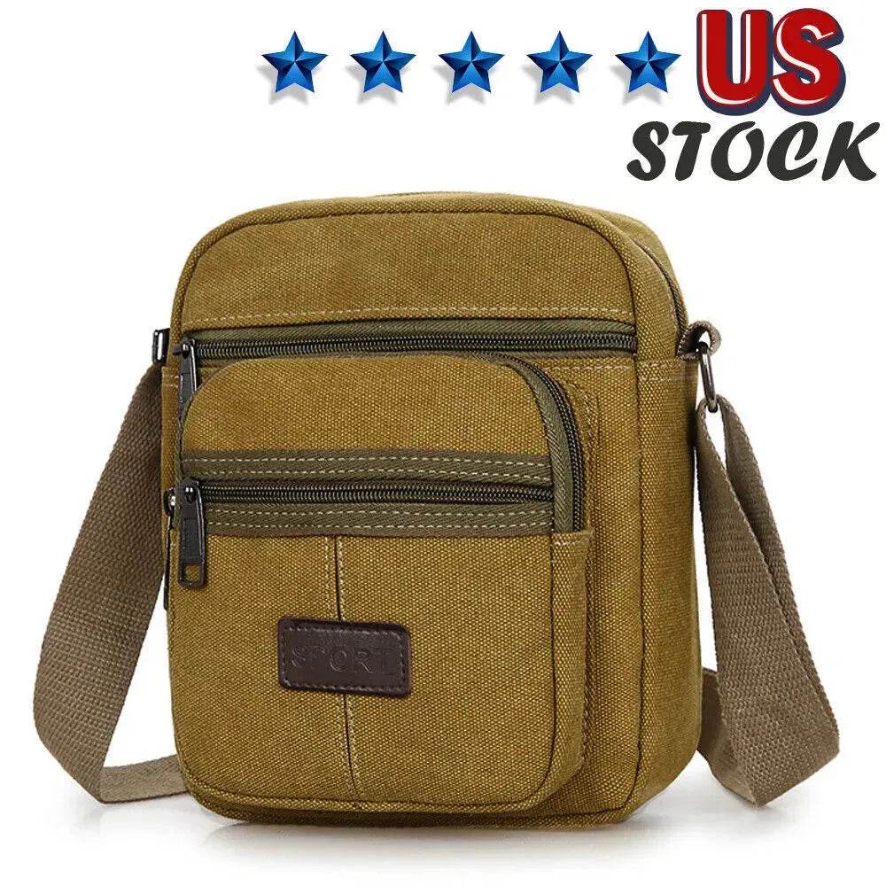 Crossbody Canvas Bags Casual Shoulder Messenger Unisex - EX-STOCK Canada