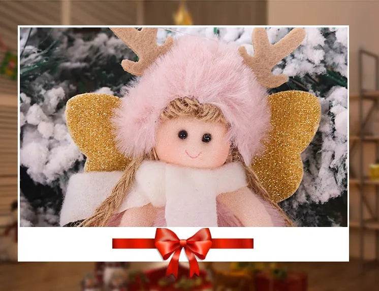 Christmas Cute Fabric Antler Plush Girl Decoration Ornaments - EX-STOCK Canada