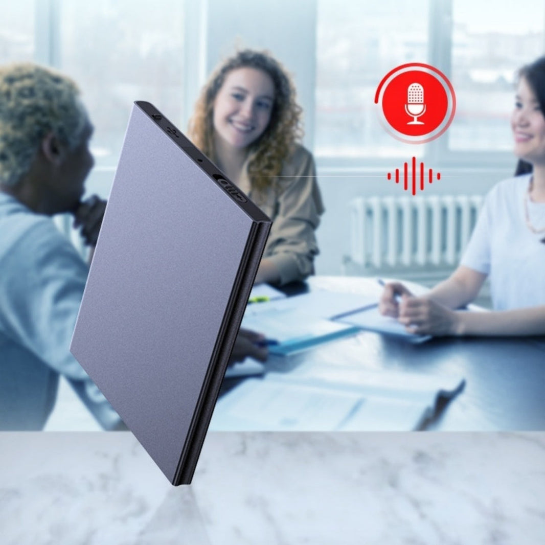 Smart Voice Recorder HD Noise Reduction Ultra-thin Portable Recorder EX-STOCK CANADA