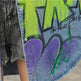 Oversized Graffiti Print Denim Jacket Women Loose Fried Street fashion - EX-STOCK Canada