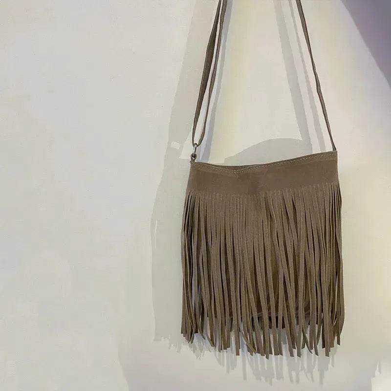 Artistic Tassel fringe Messenger Bag Simple And Popular Shoulder Bag - EX-STOCK Canada