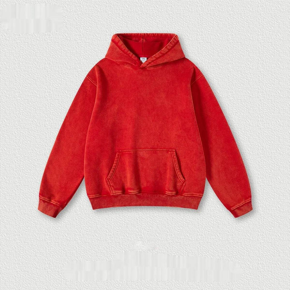 Men's Fashion Retro Velvet Hoodie Sweatshirt Pullover top - EX-STOCK Canada